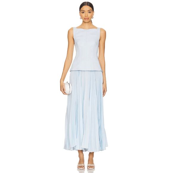 Acler Light Blue Maxi Dress - Picture 1 of 9